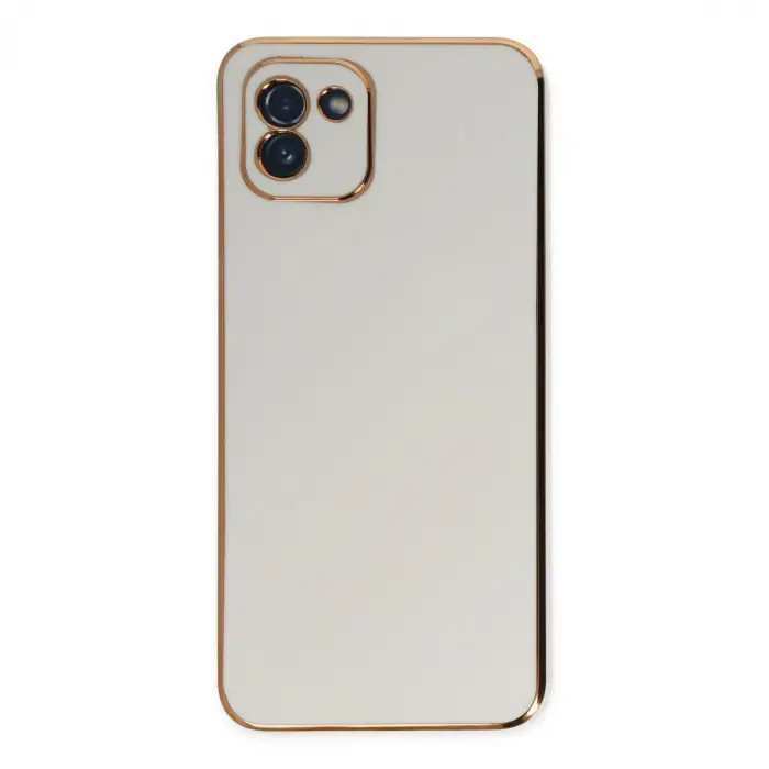 Galaxy A03 Kılıf Volet Silikon - Beyaz