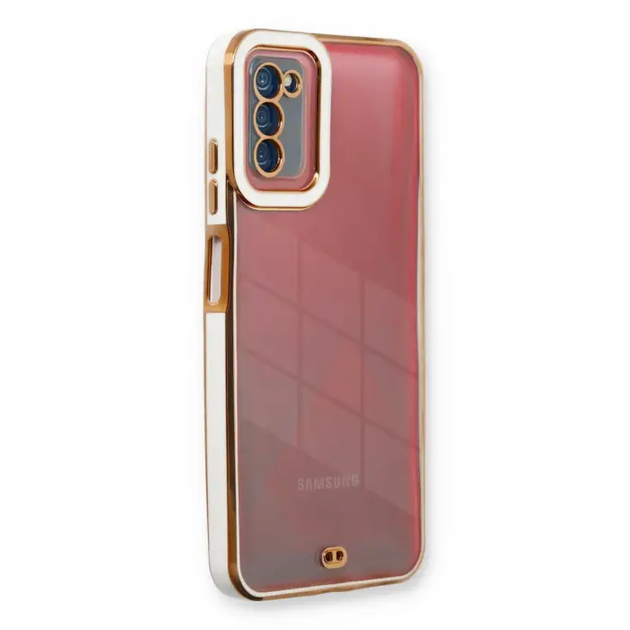 Galaxy A03S Kılıf Liva Lens Silikon - Beyaz