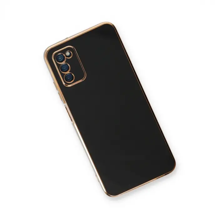Galaxy A03S Kılıf Volet Silikon - Siyah