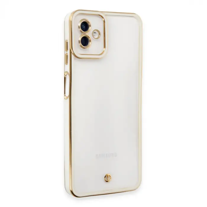Galaxy A04 Kılıf Liva Lens Silikon - Beyaz