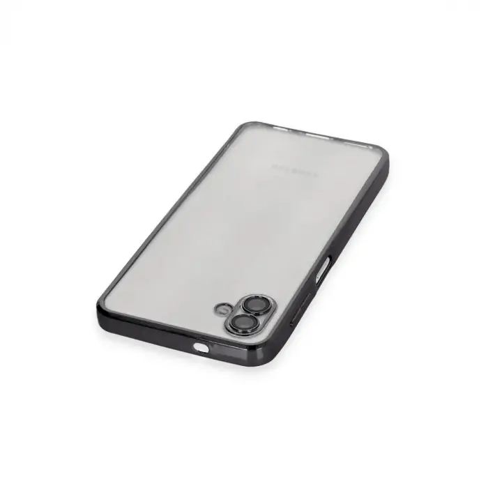 Galaxy A04 Kılıf Razer Lensli Silikon - Siyah