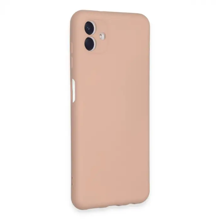 Galaxy A04E Kılıf Nano içi Kadife Silikon - Pudra