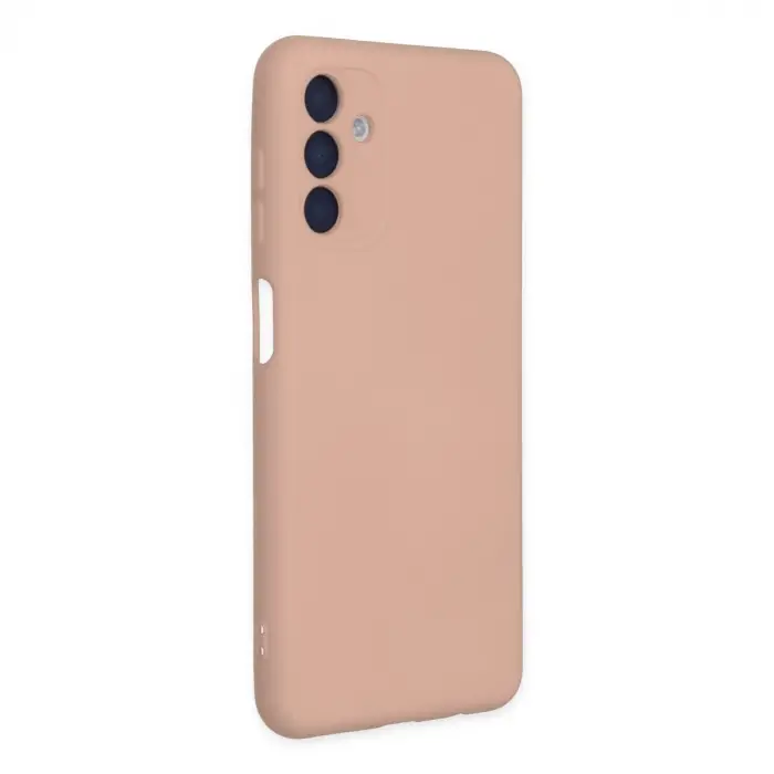 Galaxy A04S Kılıf Nano içi Kadife Silikon - Pudra