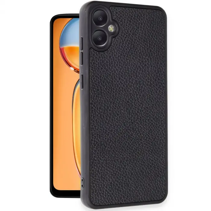 Galaxy A05 Kılıf Aras Deri Kapak - Siyah