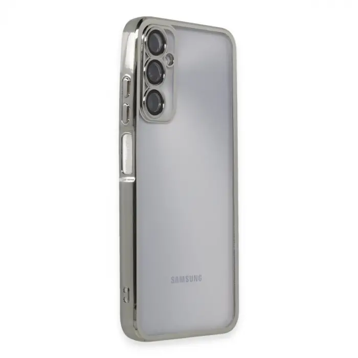 Galaxy A05S Kılıf Razer Lensli Silikon - Gümüş