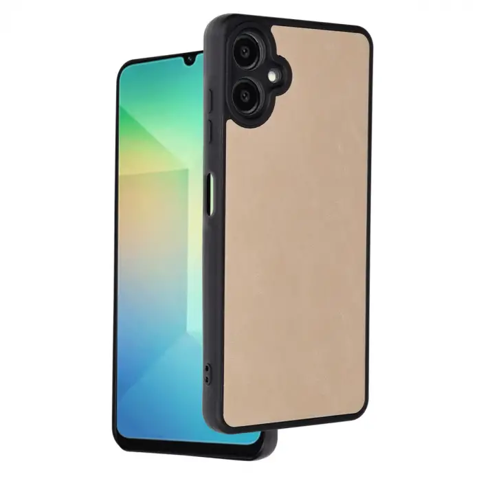 Galaxy A06 Kılıf Aras Deri Kapak - Pudra