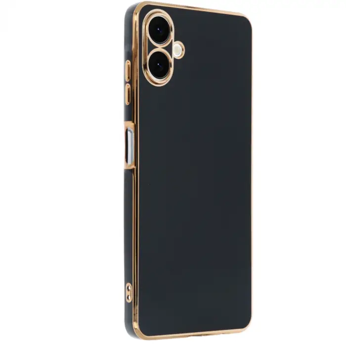 Galaxy A06 Kılıf Volet Silikon - Siyah