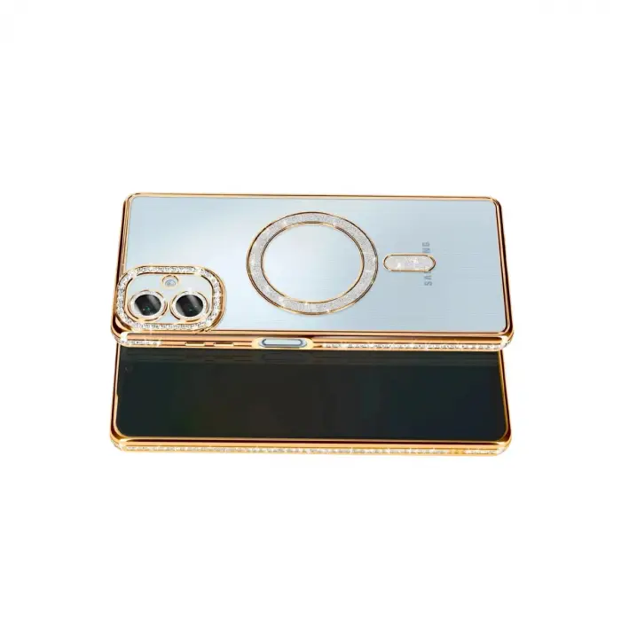 Galaxy A07 4G Joke Simli Magneticsafe Kılıf - Gold