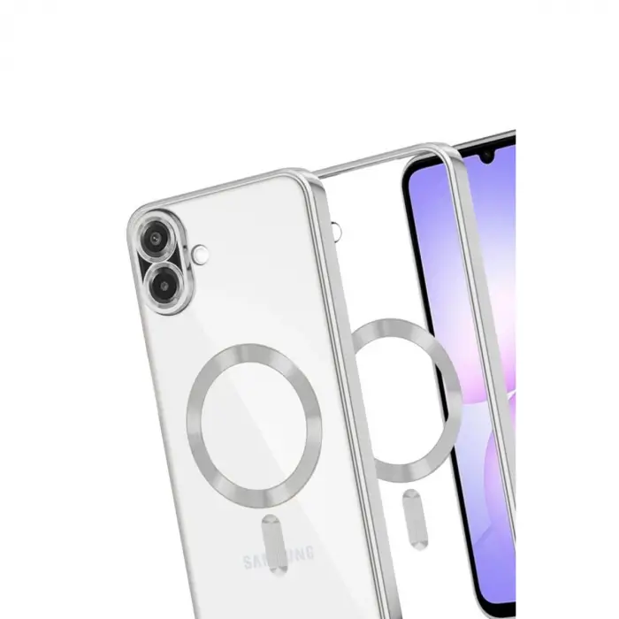 Galaxy A07 4G Kross Magneticsafe Kapak - Gümüş