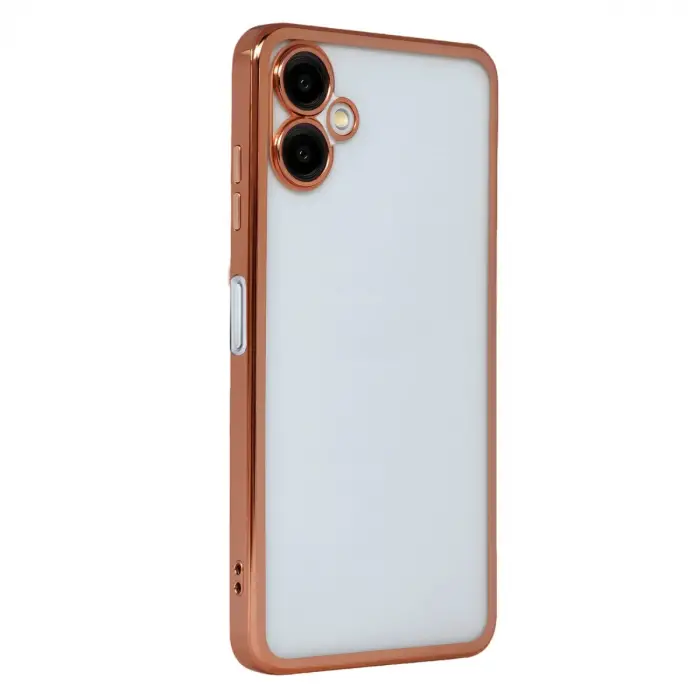 Galaxy A07 4G Razer Lensli Silikon - Çöl Titanyum