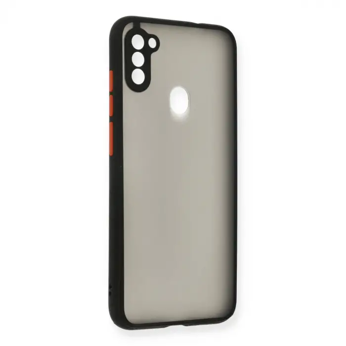 Galaxy A11 Kılıf Montreal Silikon Kapak - Siyah