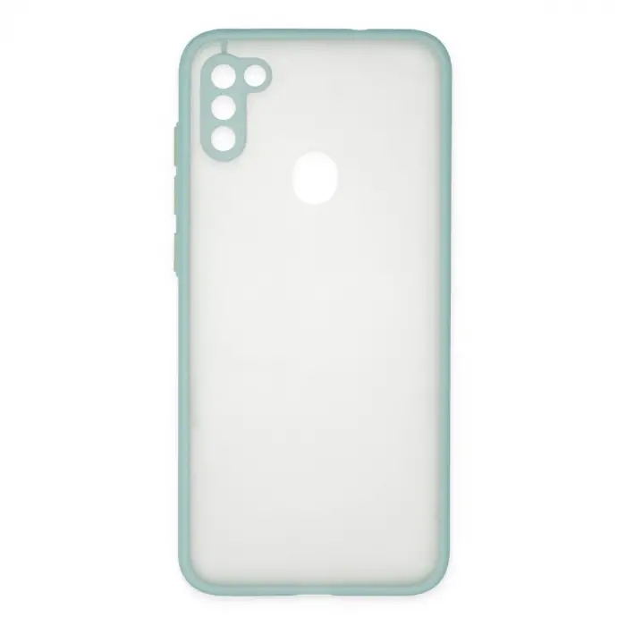 Galaxy A11 Kılıf Montreal Silikon Kapak - Turkuaz