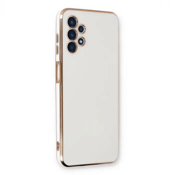 Galaxy A13 4G Kılıf Volet Silikon - Beyaz