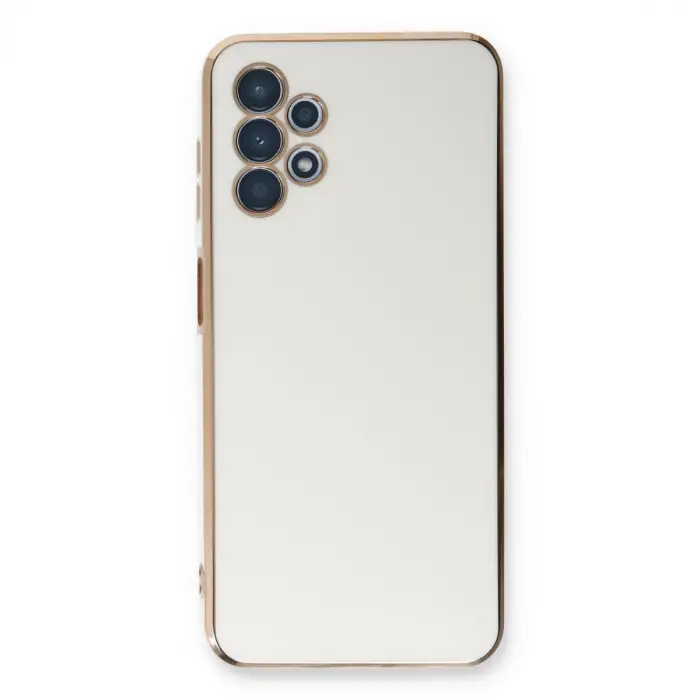 Galaxy A13 4G Kılıf Volet Silikon - Beyaz