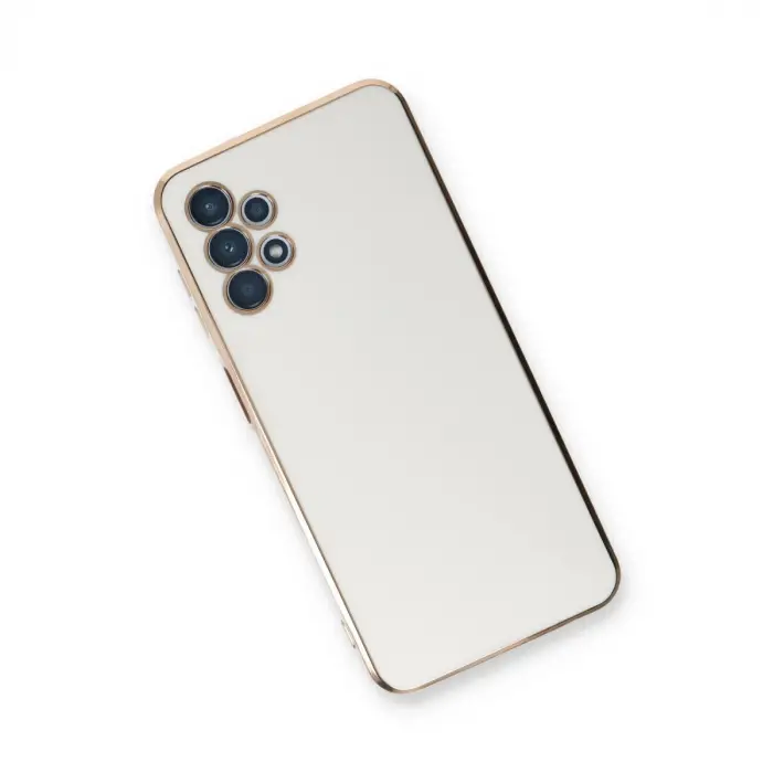 Galaxy A13 4G Kılıf Volet Silikon - Beyaz