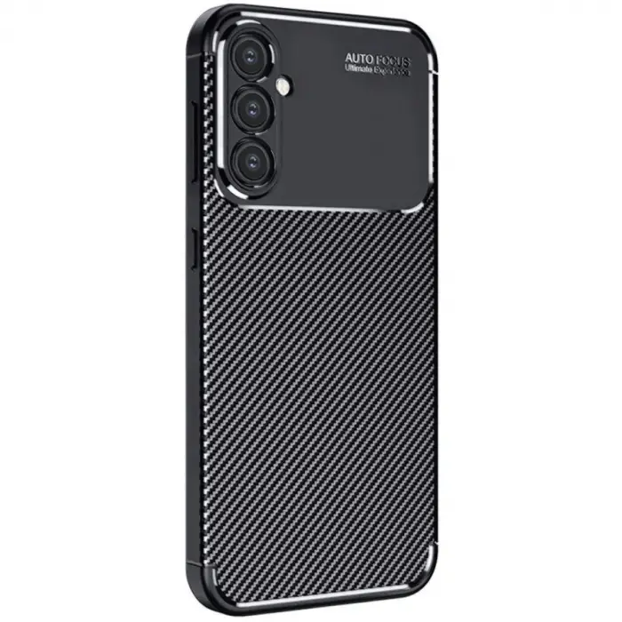 Galaxy A16 5G Kılıf Auto Focus Karbon Kapak - Siyah