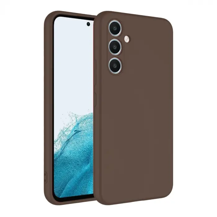 Galaxy A16 5G Kılıf First Silikon - Kahverengi