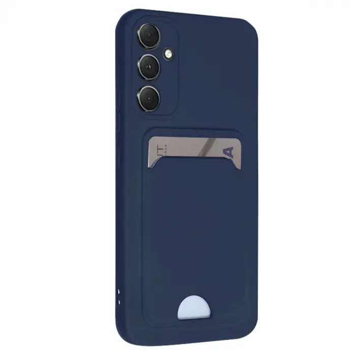 Galaxy A16 5G Kılıf Kelvin Kartvizitli Silikon - Lacivert