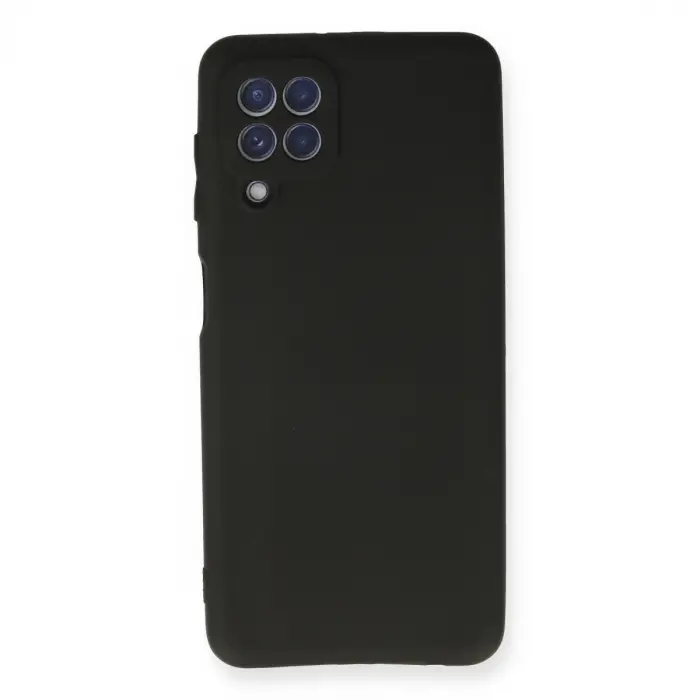 Galaxy A22 Kılıf First Silikon - Siyah