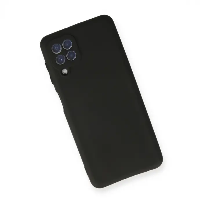 Galaxy A22 Kılıf First Silikon - Siyah