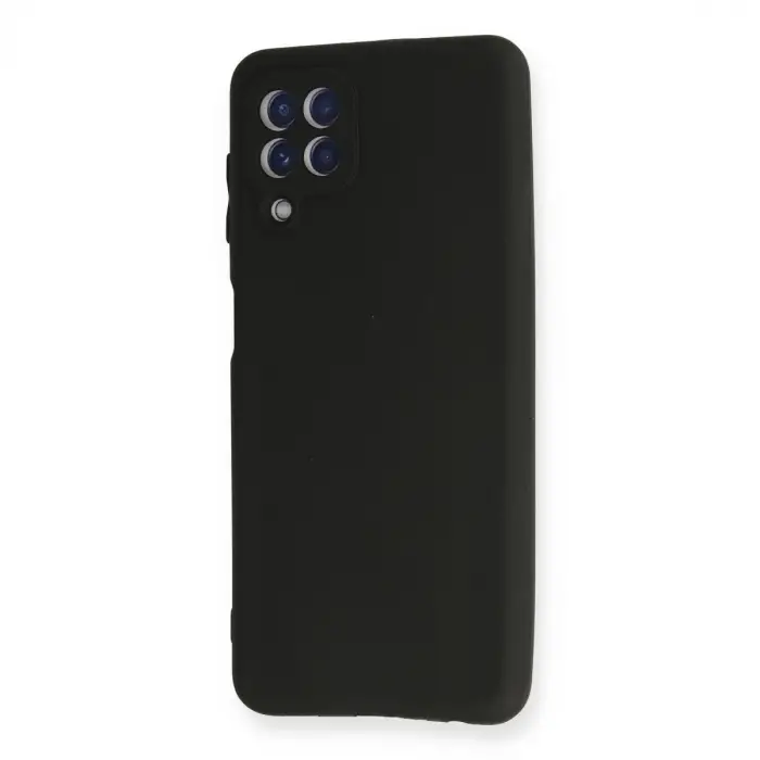 Galaxy A22 Kılıf First Silikon - Siyah