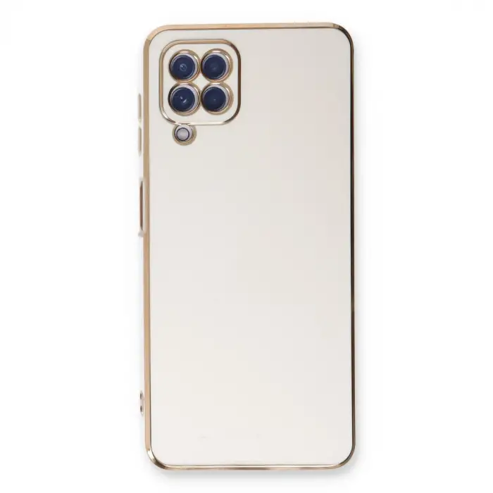 Galaxy A22 Kılıf Volet Silikon - Beyaz