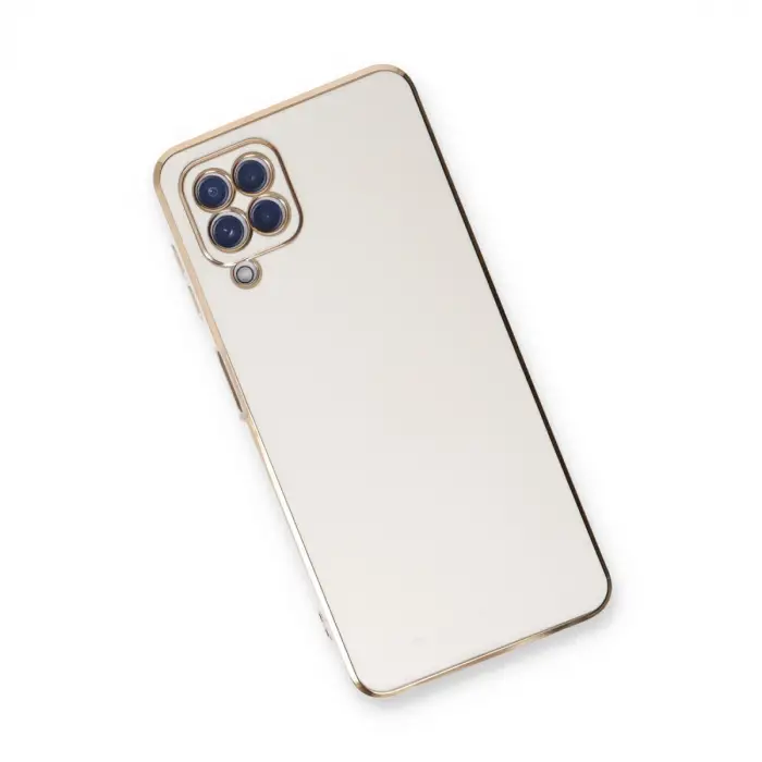 Galaxy A22 Kılıf Volet Silikon - Beyaz