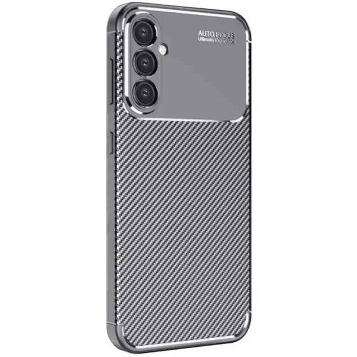 Galaxy A26 Kılıf Auto Focus Karbon Kapak - Gri
