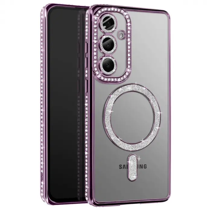 Galaxy A37 5G Joke Simli Magneticsafe Kılıf - Derin Mor