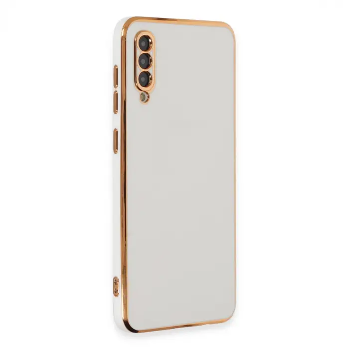 Galaxy A50 Kılıf Volet Silikon - Beyaz