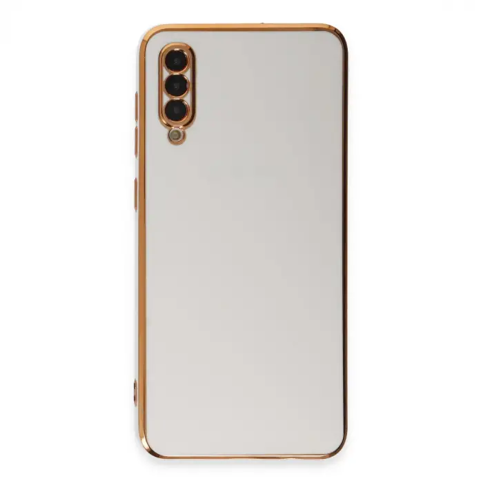 Galaxy A50 Kılıf Volet Silikon - Beyaz