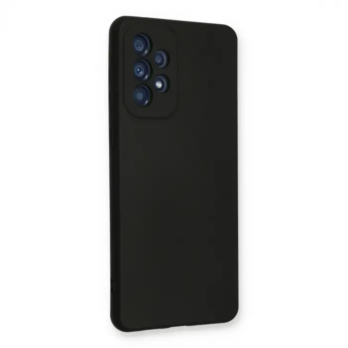 Galaxy A53 5G Kılıf Nano içi Kadife Silikon - Siyah