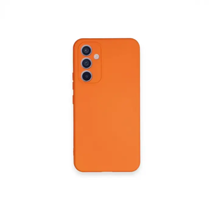 Galaxy A54 5G Kılıf Nano içi Kadife Silikon - Turuncu