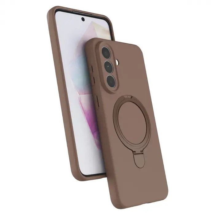 Galaxy A57 5G Regal Magsafe Standlı Kapak - Çöl Titanyum