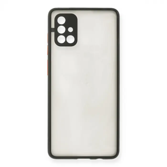 Galaxy A71 Kılıf Montreal Silikon Kapak - Siyah