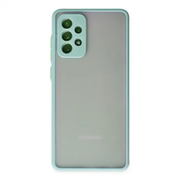 Galaxy A72 Kılıf Montreal Silikon Kapak - Turkuaz