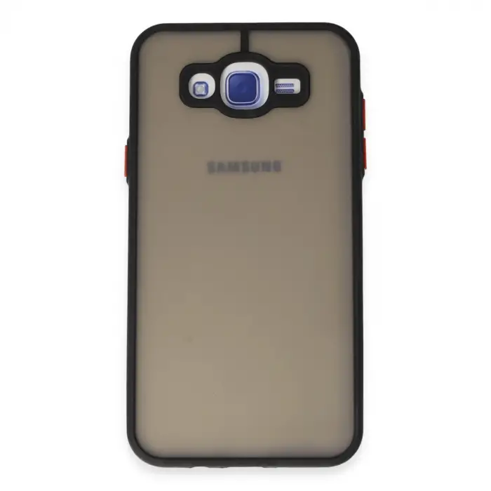 Galaxy J7 Kılıf Montreal Silikon Kapak - Siyah