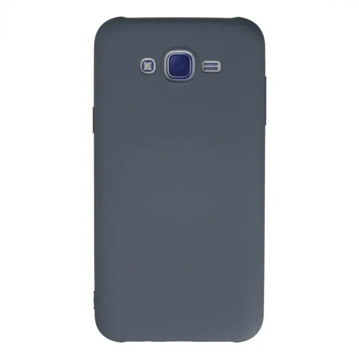 Galaxy J7 Kılıf Nano içi Kadife Silikon - Gri