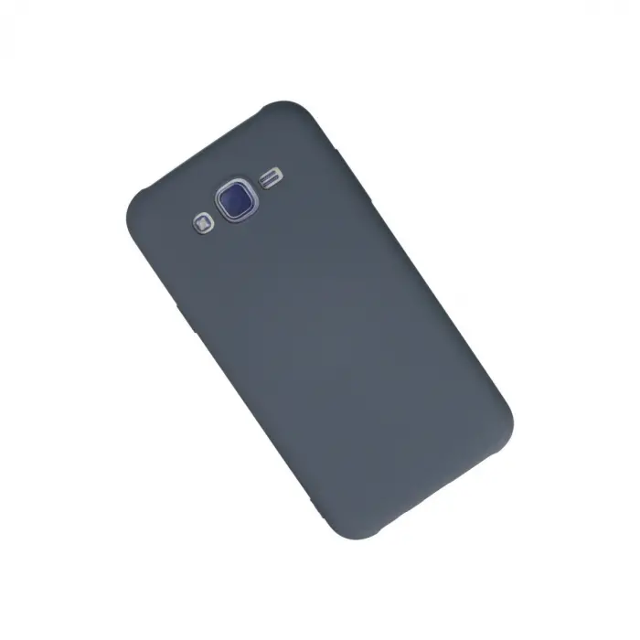 Galaxy J7 Kılıf Nano içi Kadife Silikon - Gri