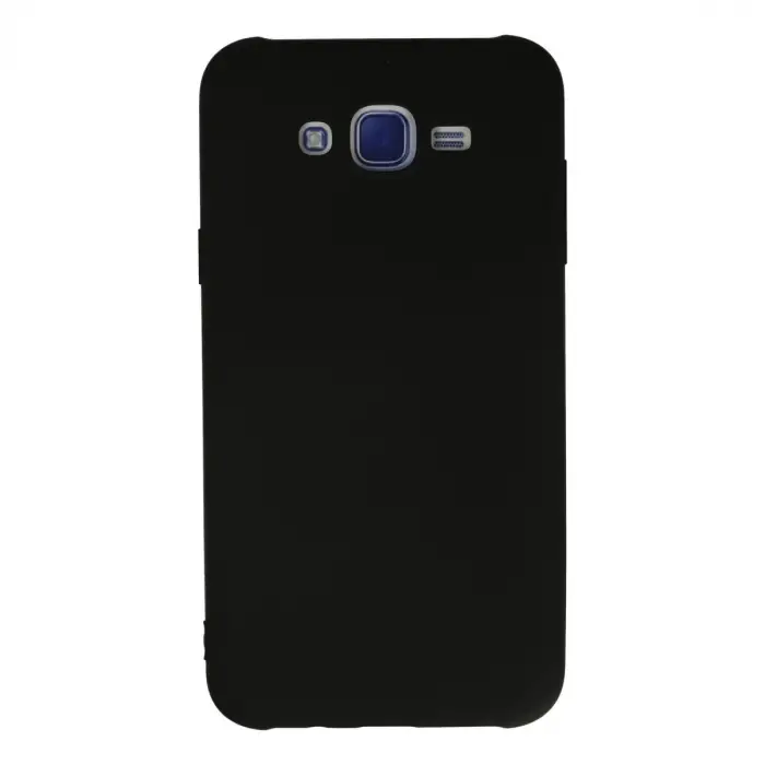 Galaxy J7 Kılıf Nano içi Kadife Silikon - Siyah