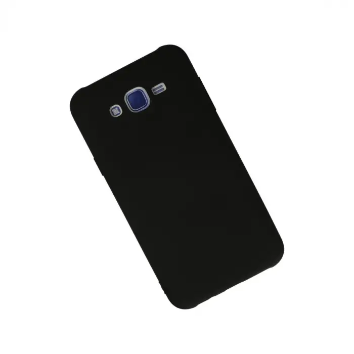 Galaxy J7 Kılıf Nano içi Kadife Silikon - Siyah
