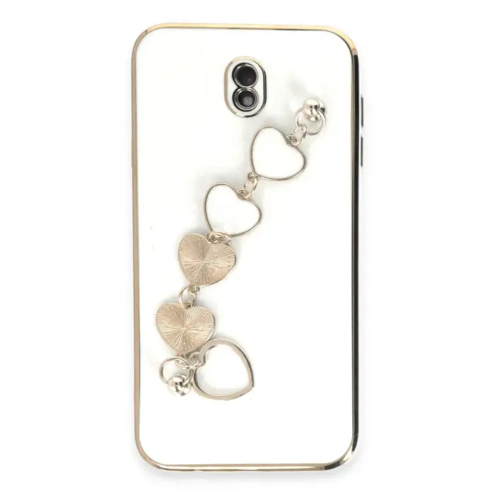 Galaxy J7 Pro / J730 Kılıf Esila Silikon - Beyaz
