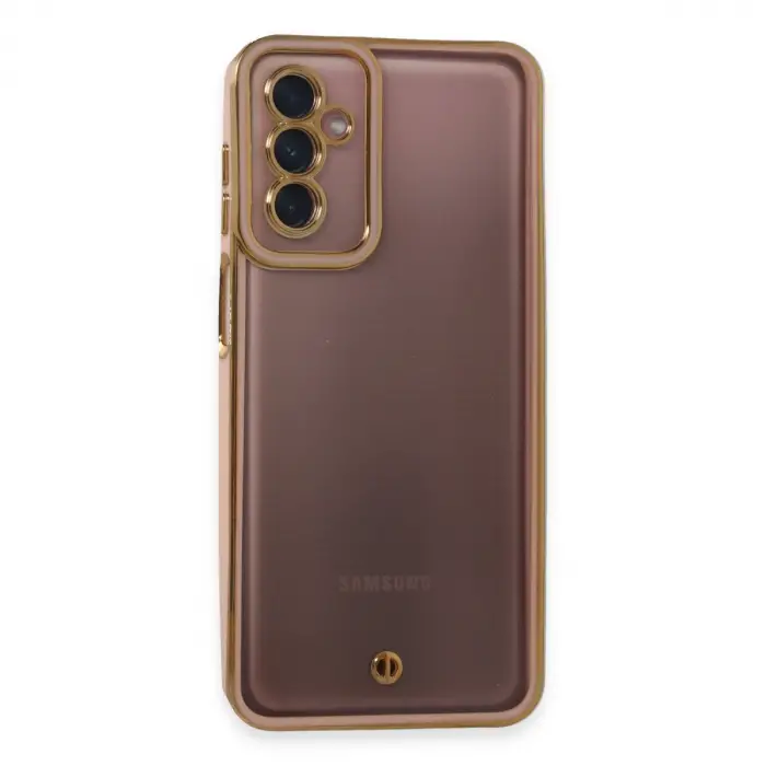 Galaxy M23 Kılıf Liva Lens Silikon - Pudra