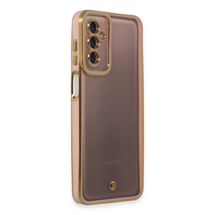 Galaxy M23 Kılıf Liva Lens Silikon - Pudra
