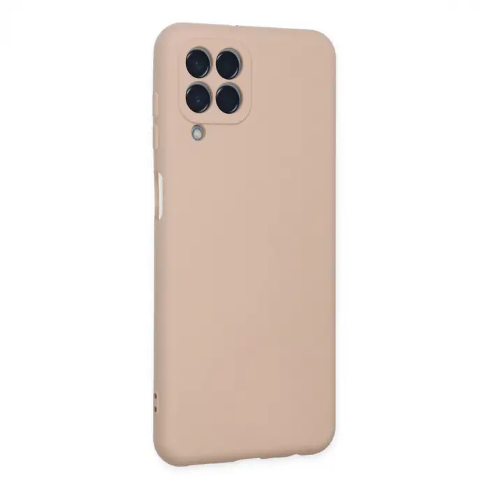 Galaxy M33 Kılıf Nano içi Kadife Silikon - Pudra
