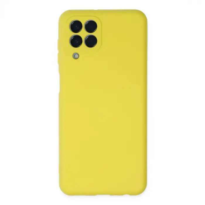Galaxy M33 Kılıf Nano içi Kadife Silikon - Sarı
