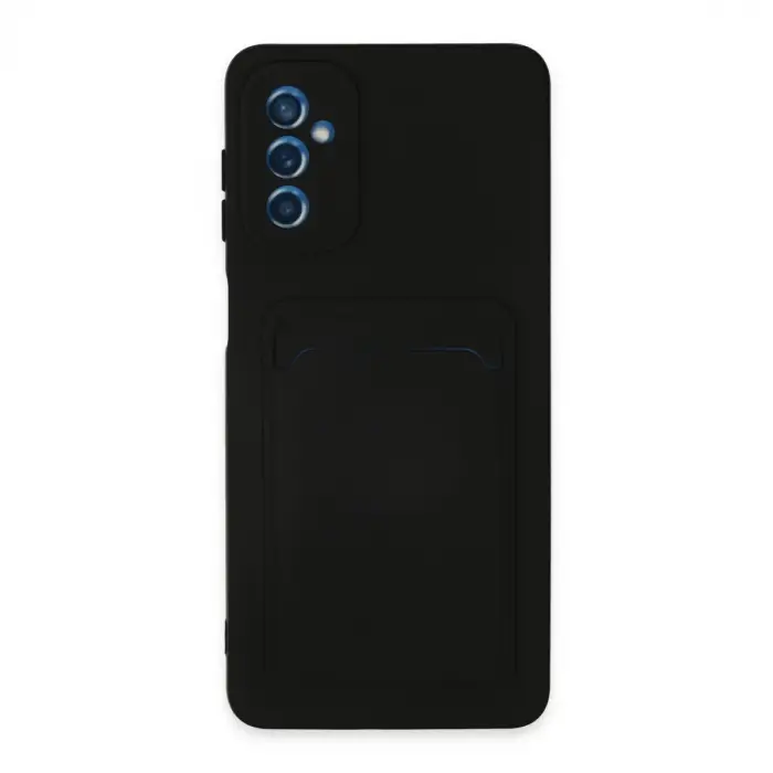 Galaxy M52 5G Kılıf Kelvin Kartvizitli Silikon - Siyah