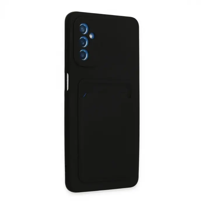 Galaxy M52 5G Kılıf Kelvin Kartvizitli Silikon - Siyah