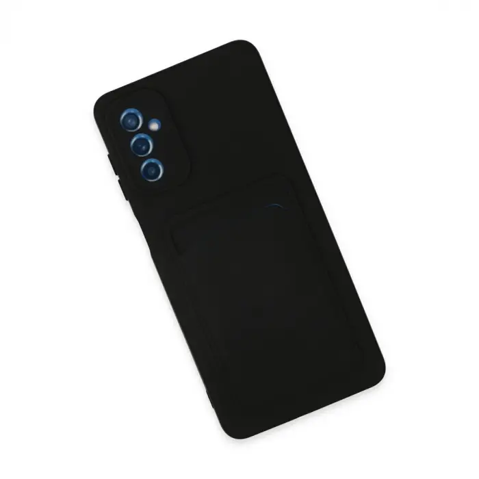 Galaxy M52 5G Kılıf Kelvin Kartvizitli Silikon - Siyah