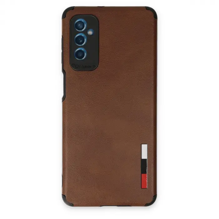 Galaxy M52 5G Kılıf Loop Deri Silikon - Kahverengi
